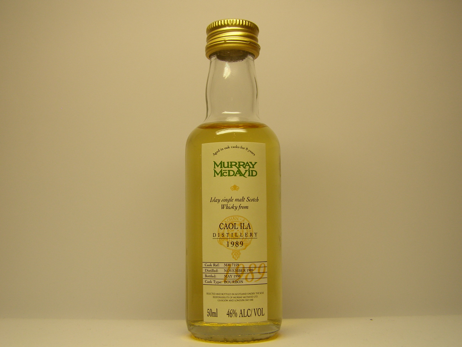 ISMSW 8yo 1989-1998 "Murray McDavid" 50ml 46%ALC/VOL